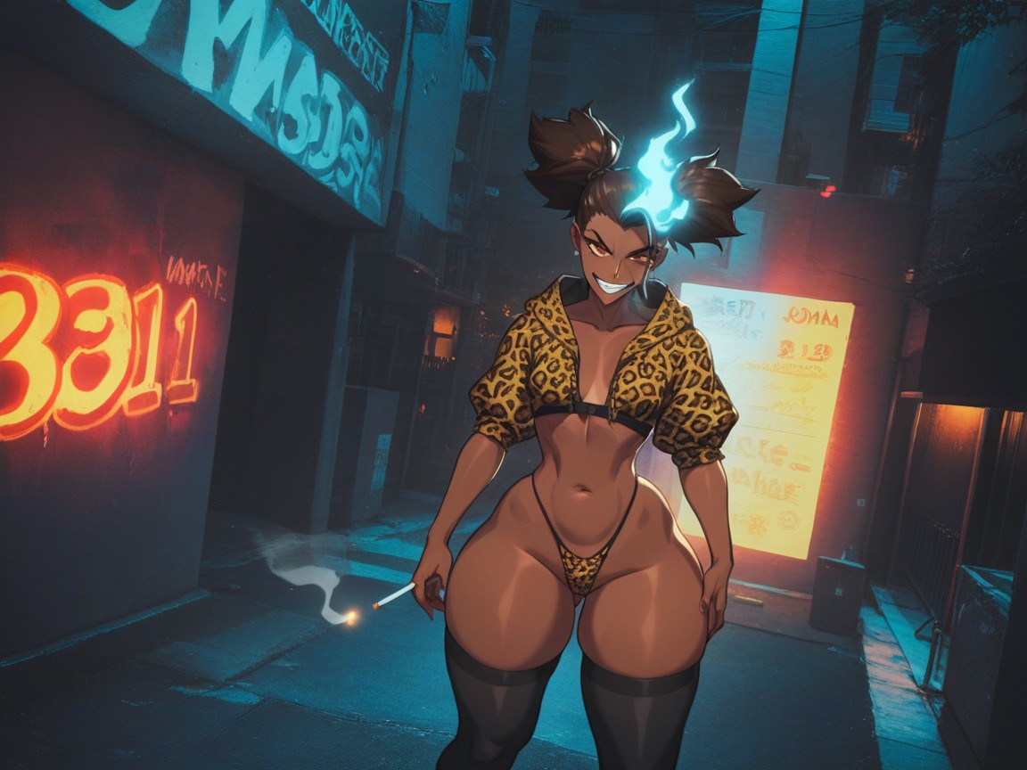 Rounded Ass, Brunette, Wide Round Hips Hentai AI Porn