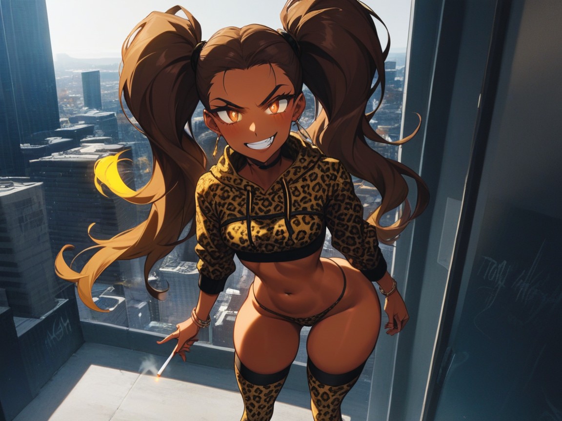 Wingtip Eyeliner, Rounded Ass, Steamy Breath Hentai AI Porn