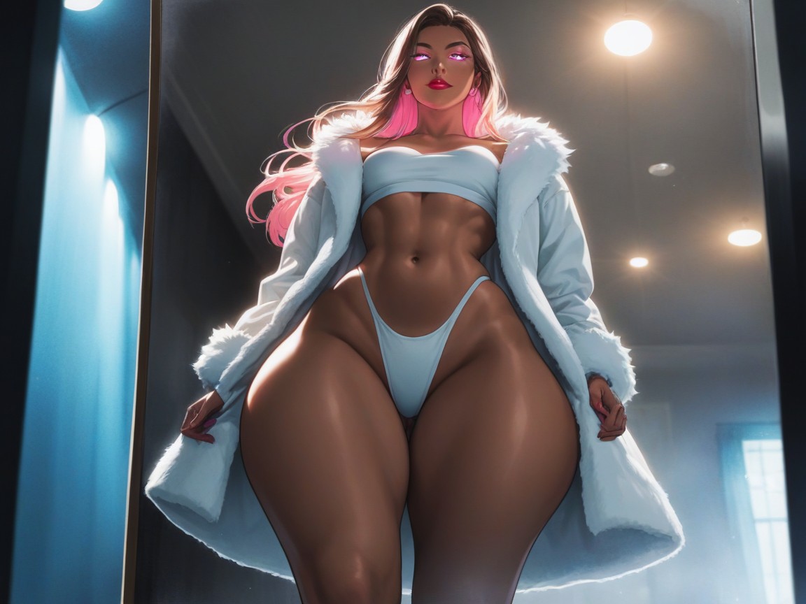 Pale Tan Skin, Ghost Aura, Latina Hentai AI Porn