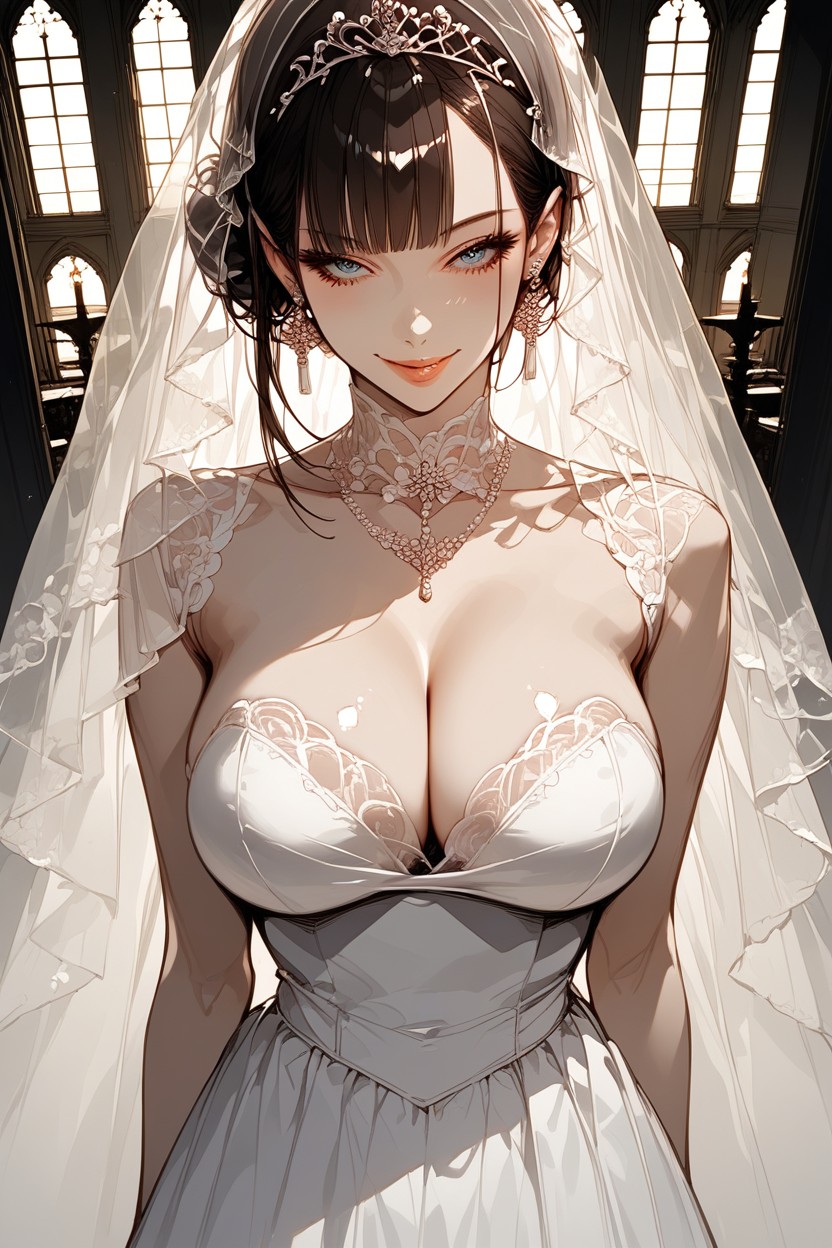 Mischievous (smiling While Blushing), Skinny, Inviting Hentai AI Porn