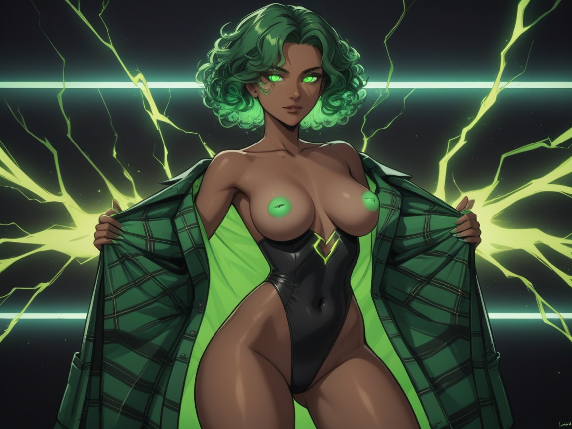 Squared Shoulders, Squared Thighs, Ultra Detailed Latina KI Porno