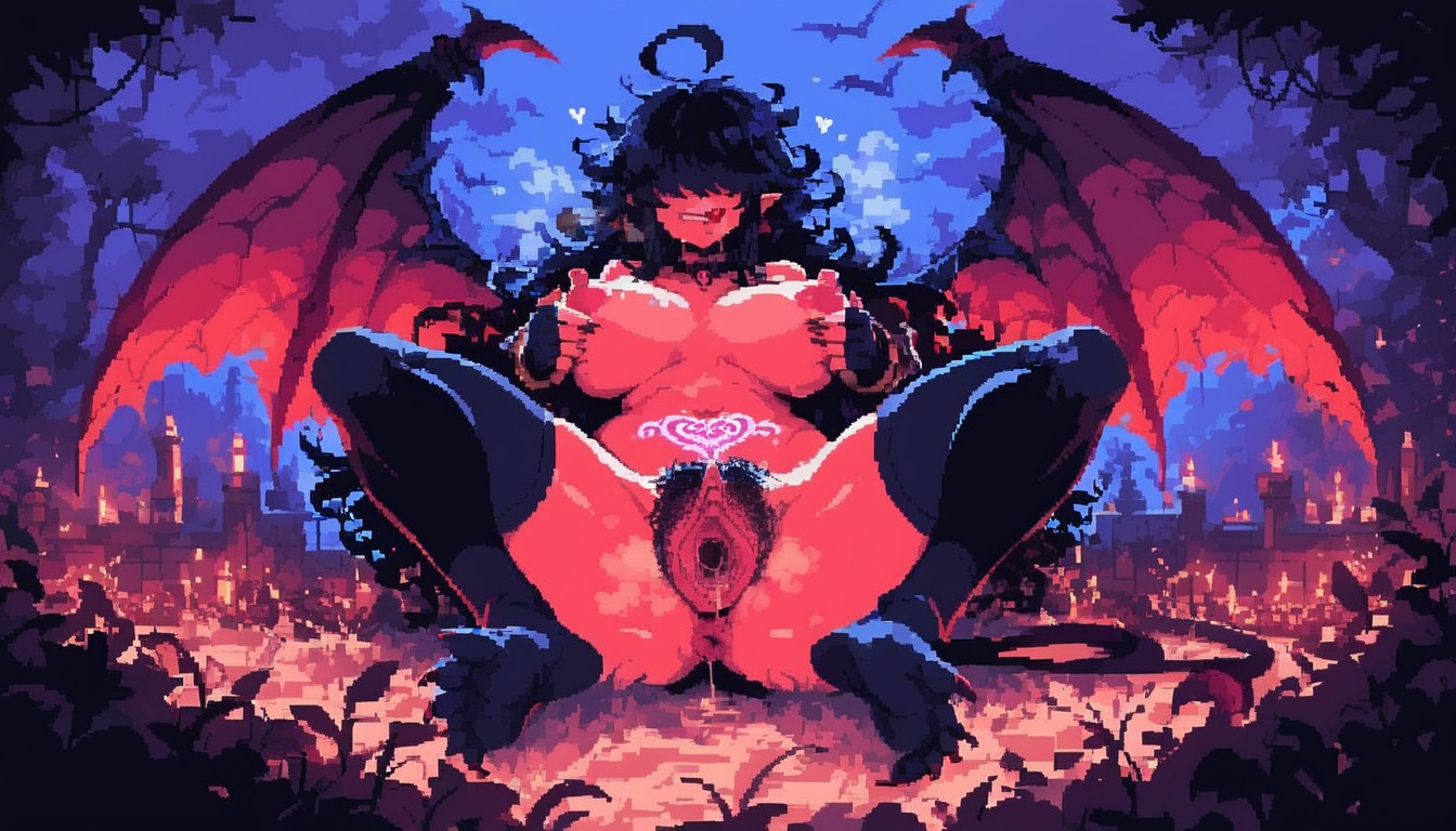 Steamy, Night, Devil Wings Hentai AI Porn