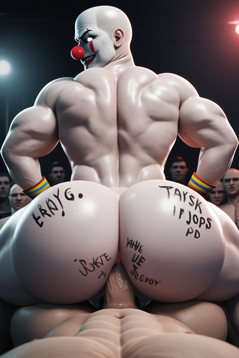 Body Writing, Hole Feeds On Dicks, Rounded Ass AI Gay Porn