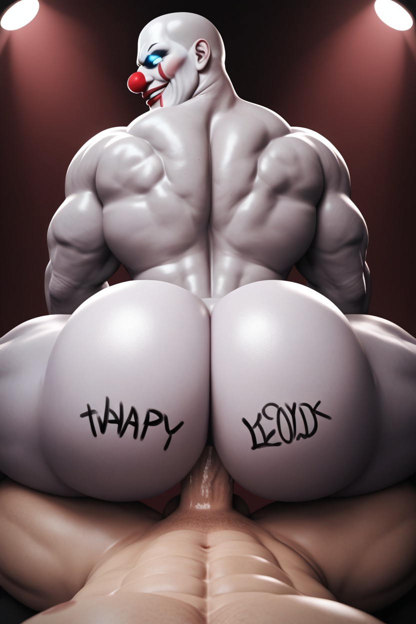Body Writing On Ass, Hole Devouring Tops Dick, Bottom Kills Tops With His Hole 게이 AI 포르노