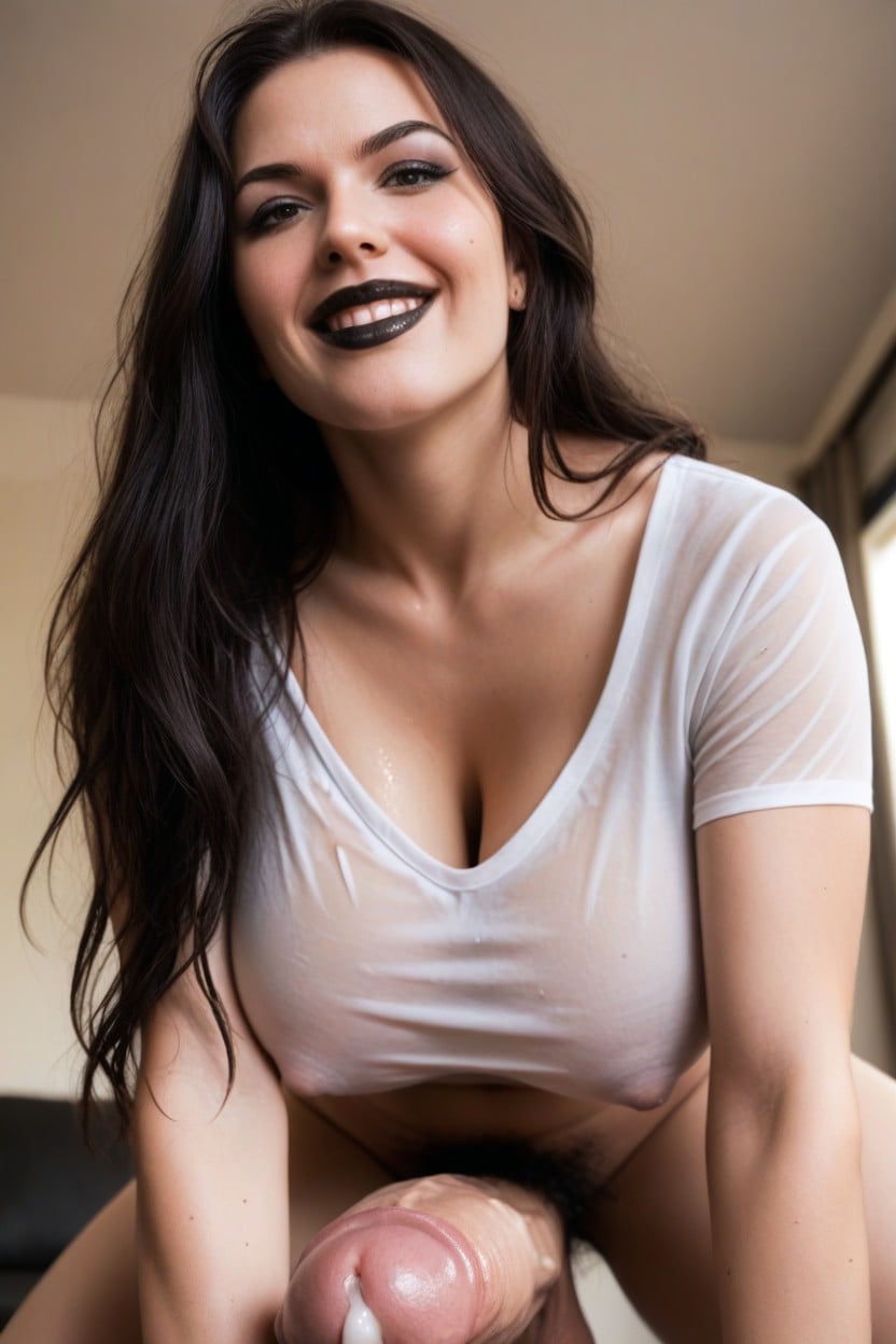 Detailed Face, Bending Over, Cumshot Shemale AI Porn