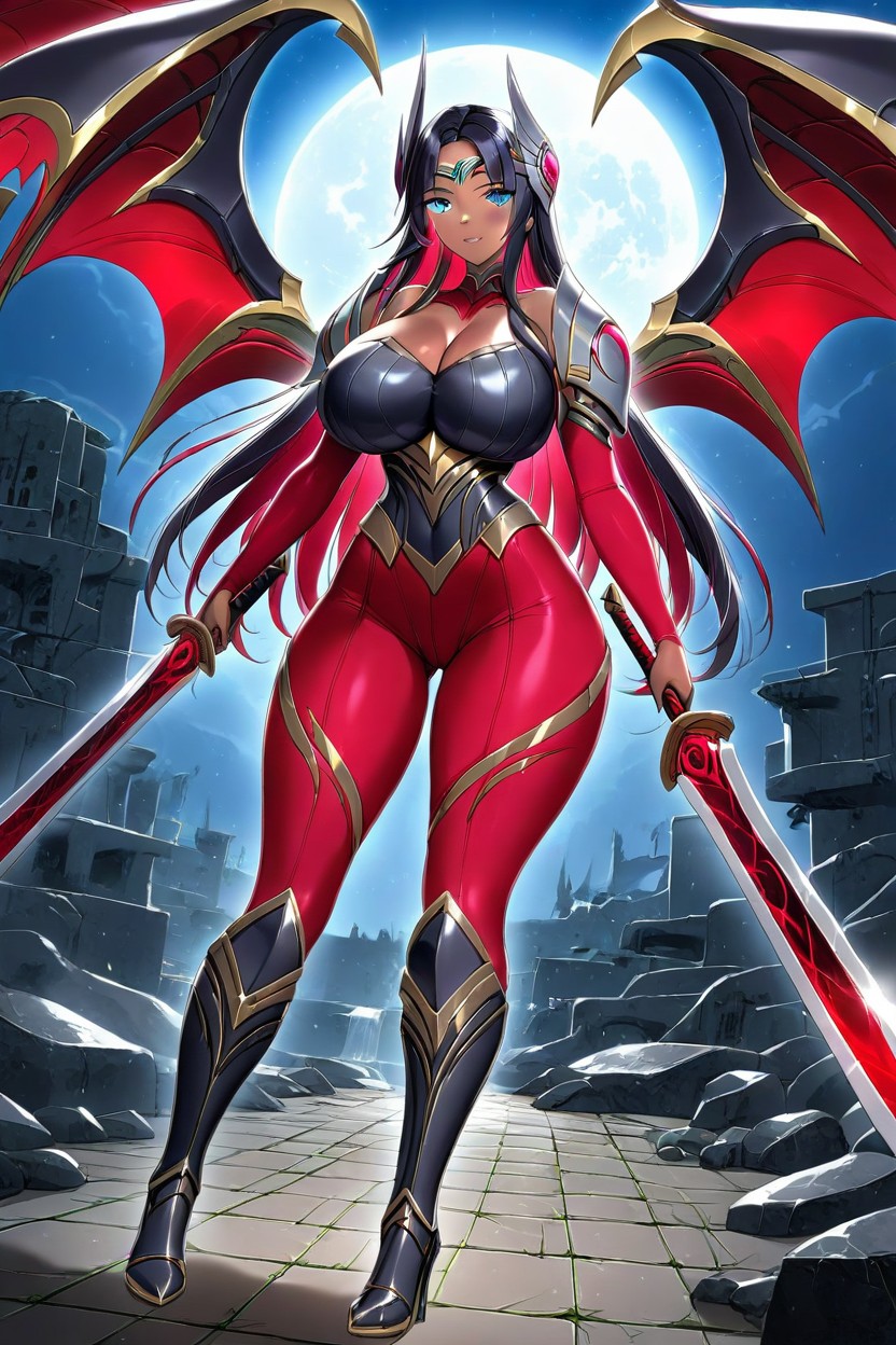 Brazilian, Red Eyeliner, Giant Hangers Hentai AI Porn