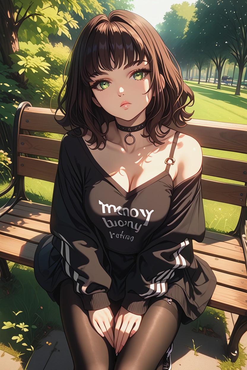 Medium Breast, Park, Sunny Hentai AI Porn