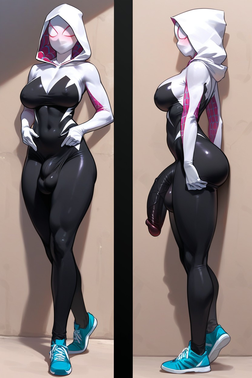 Massive, Mask On, Waist Shot Hentai AI Porn