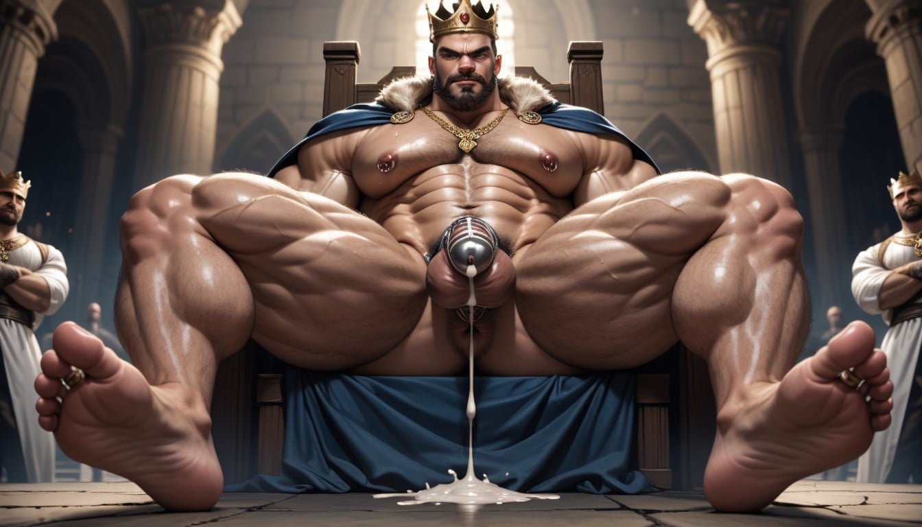 Angry, Cum Dripping From Chastity Cage, 영화 같은 게이 AI 포르노