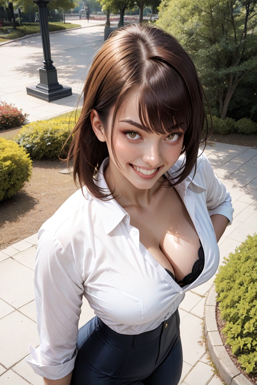 Off Shoulders, Skinny, Gloria From Pokemon AI Porn
