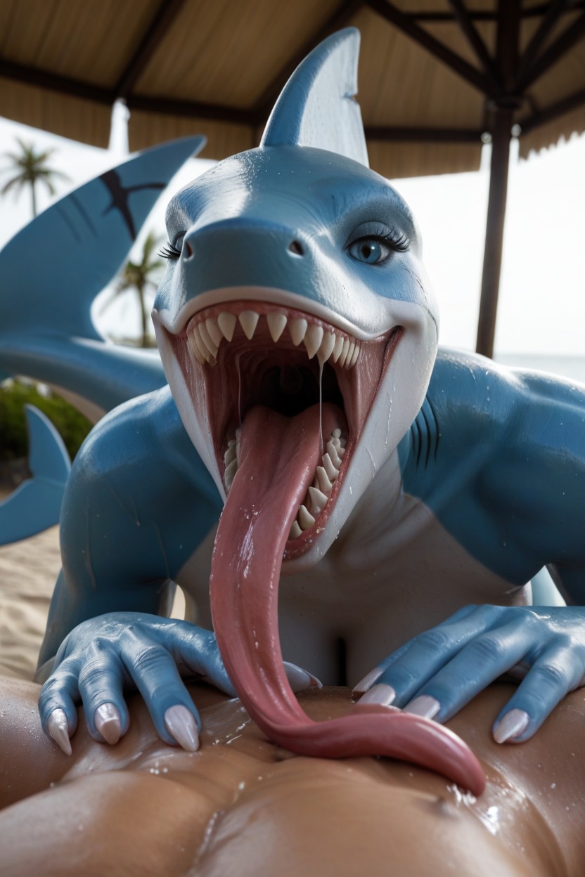 Fitness, Anthro, Blue Skin AI Porn