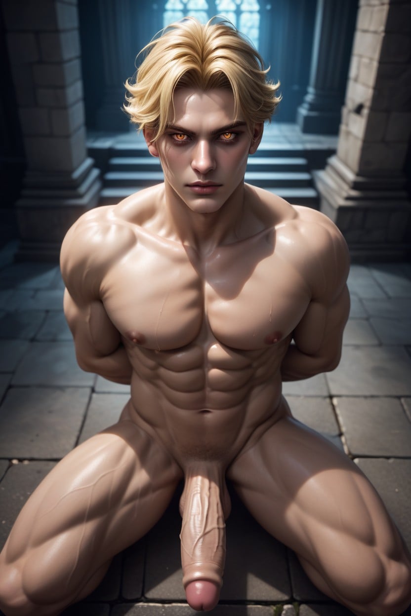 Clean Shaven, Bangs, Large AI Gay Porn