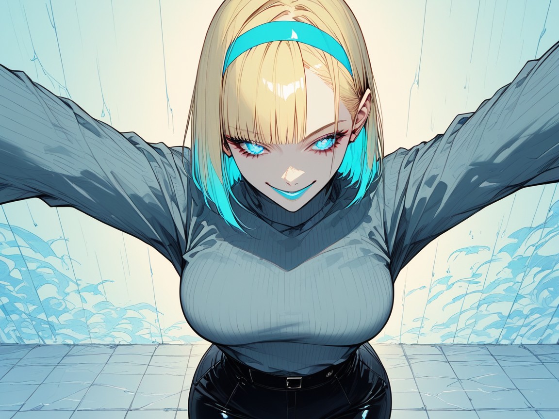 Blue Eyes, Snatched Waist, Pale Skin AI Porn