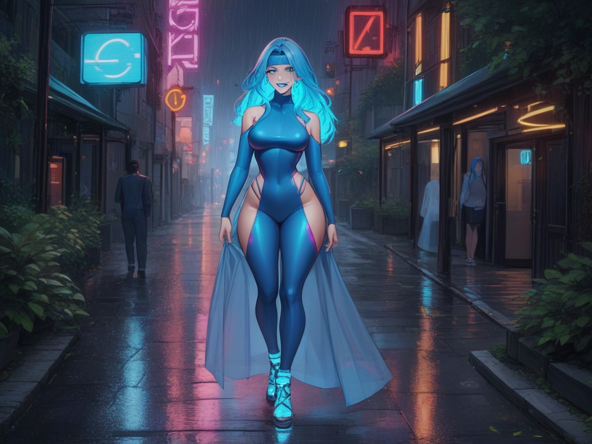 Blue Lipstick, 1 Persona, Ghost Aura Porno latina IA