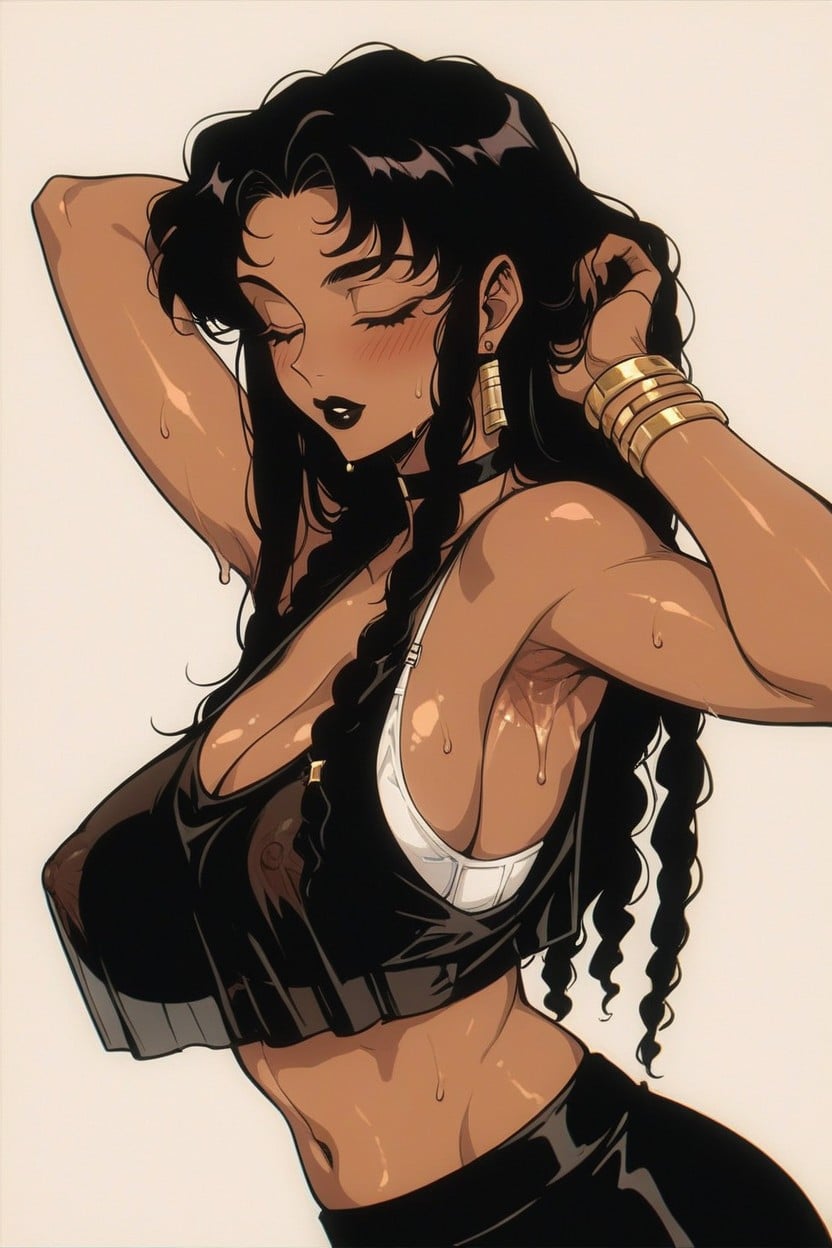 Perfect Anatomy, Black Eyes, Sweaty Hentai AI Porn
