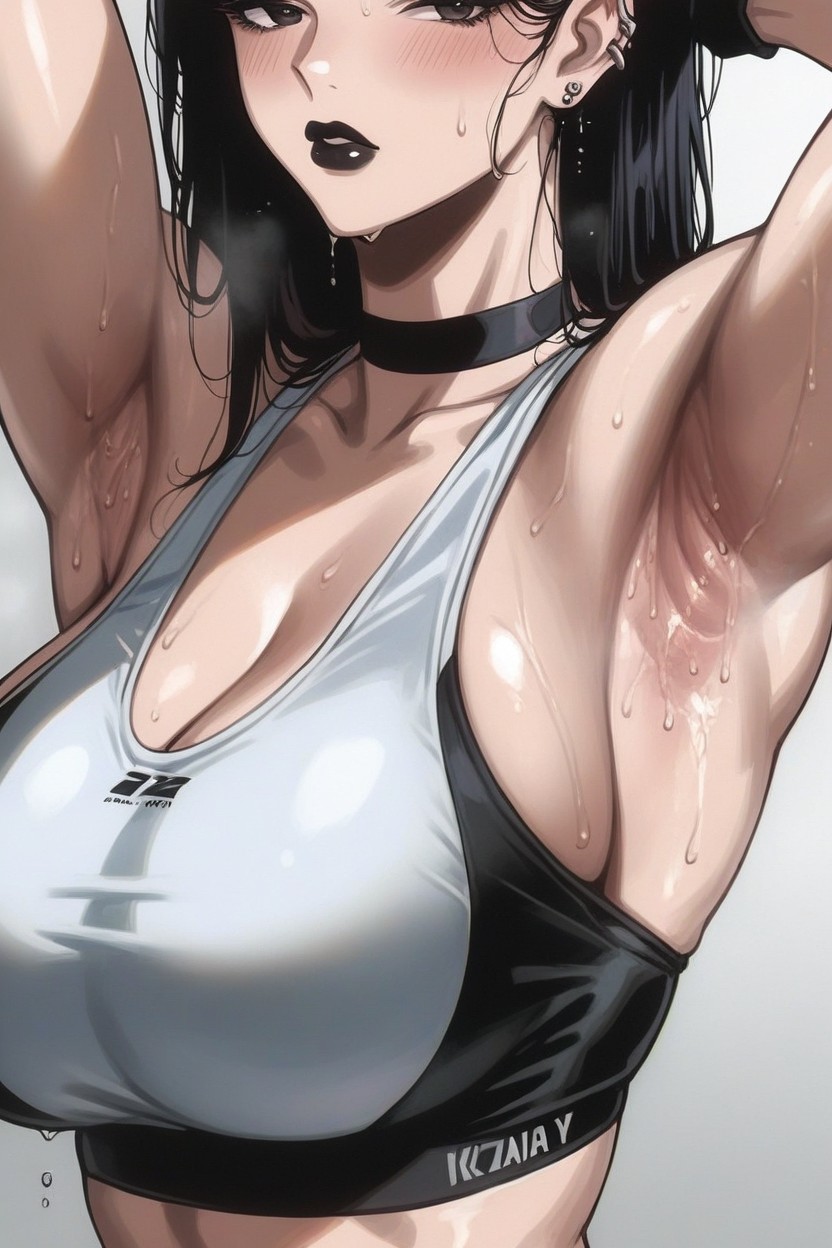 Perfect Anatomy, 18+, Black Choker Hentai AI Porn