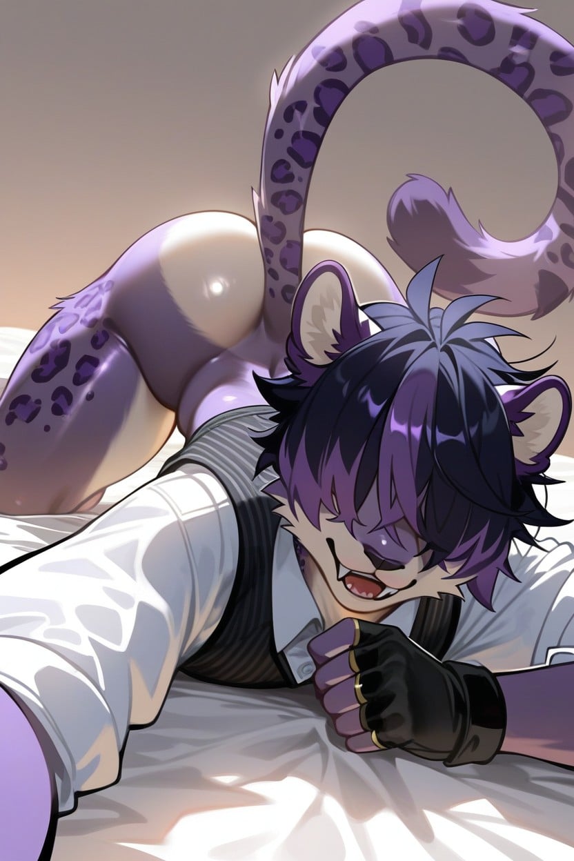 18+, Smiling Mouth Open, Fangs Furry AI Porn