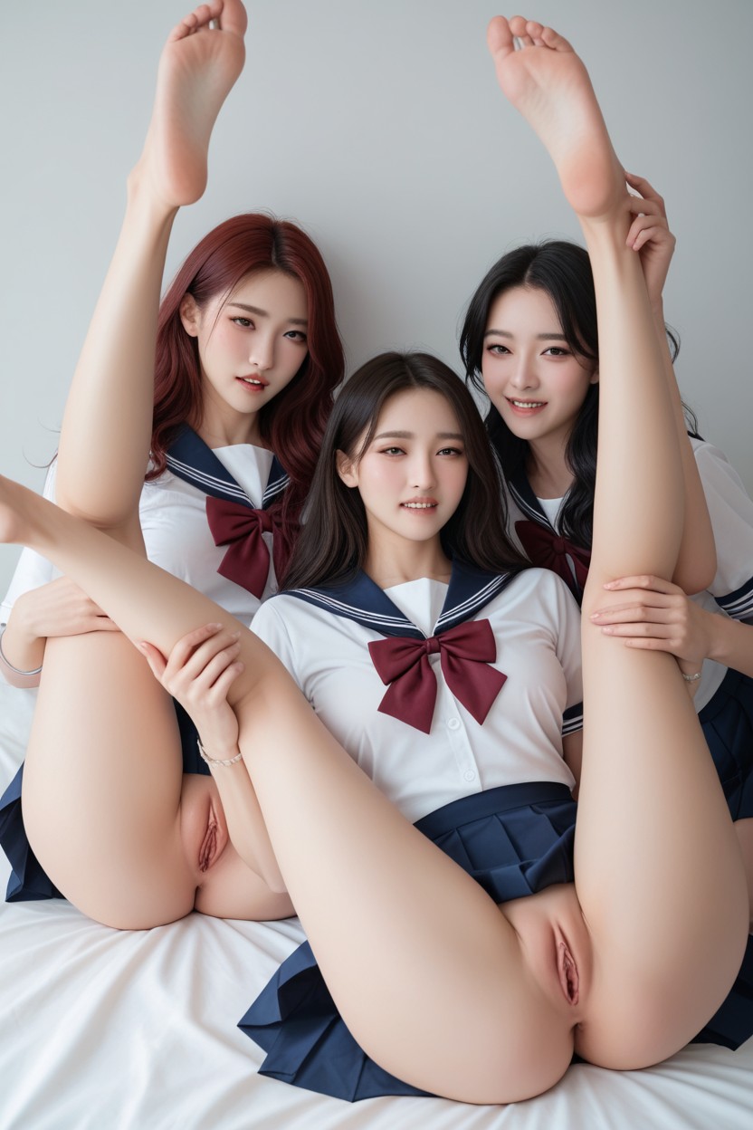 Exposed Ribs, Bracelets, Tied Up Asian AI Porn