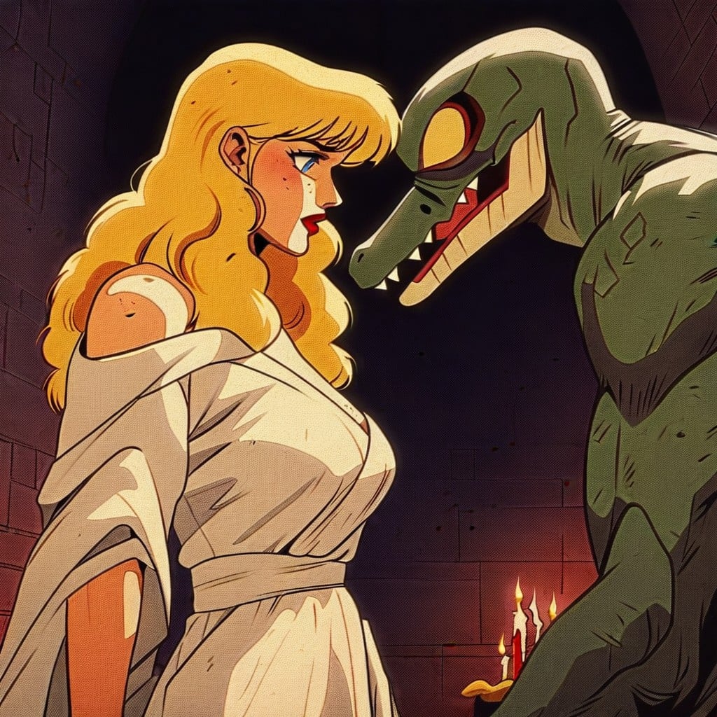 Green Fur, Male Monster, Detailed Faces Hentai AI Porn