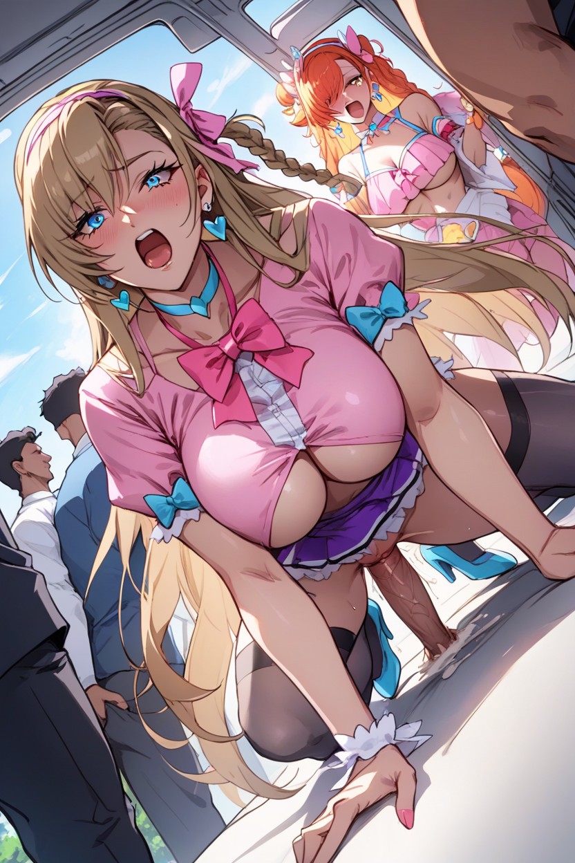 Underboob, Random Grab, Choker Hentai AI Porn