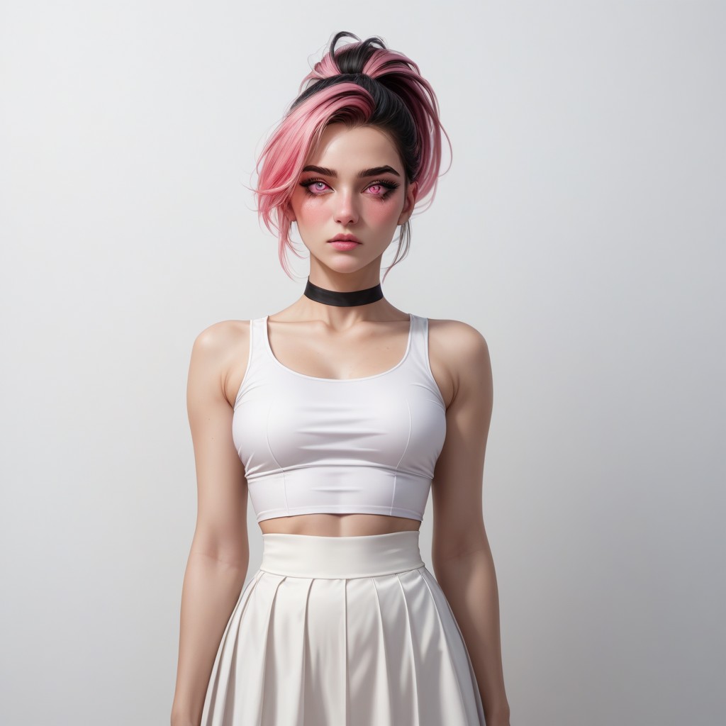 Thick Eyelashes, Natural, Really Body Width AI Porn