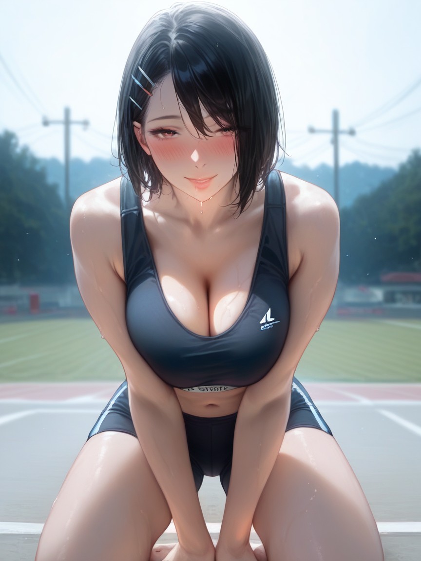 Dark Contrast Shading, Newest, Cleavage Hentai AI Porn