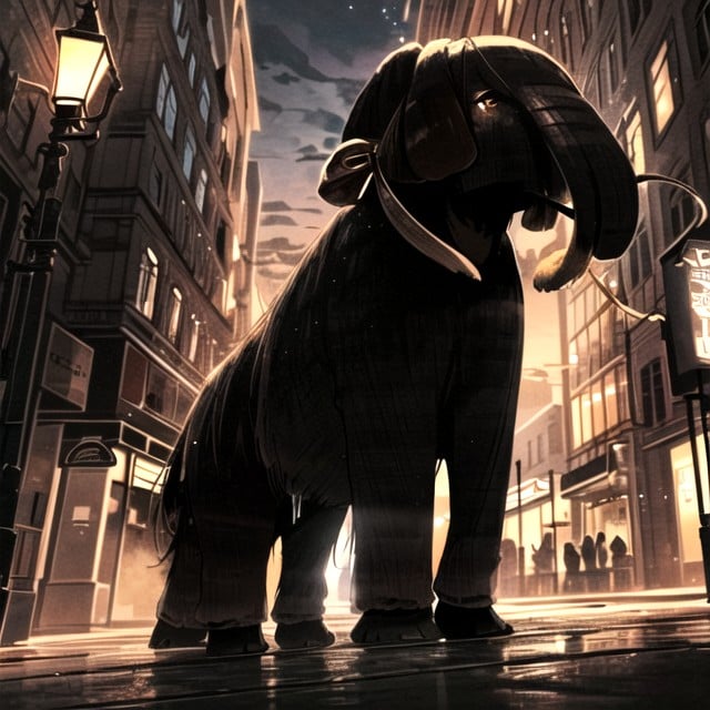 Night, Shadow Play, Modern City Hentai AI Porn