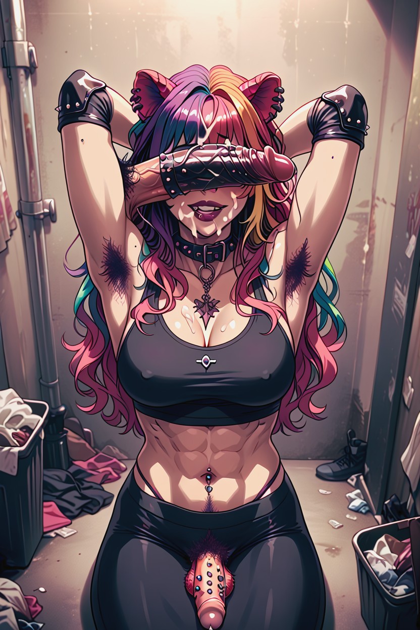 Back Hair, Hairy Balls, Elbow Pads Hentai AI Porn