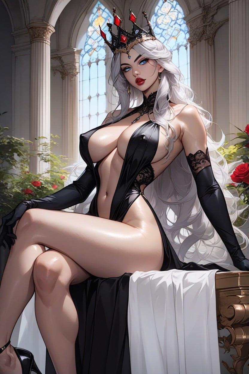 Seductive Eyes, Long Legs, Chestnut Mouth Hentai AI Porn