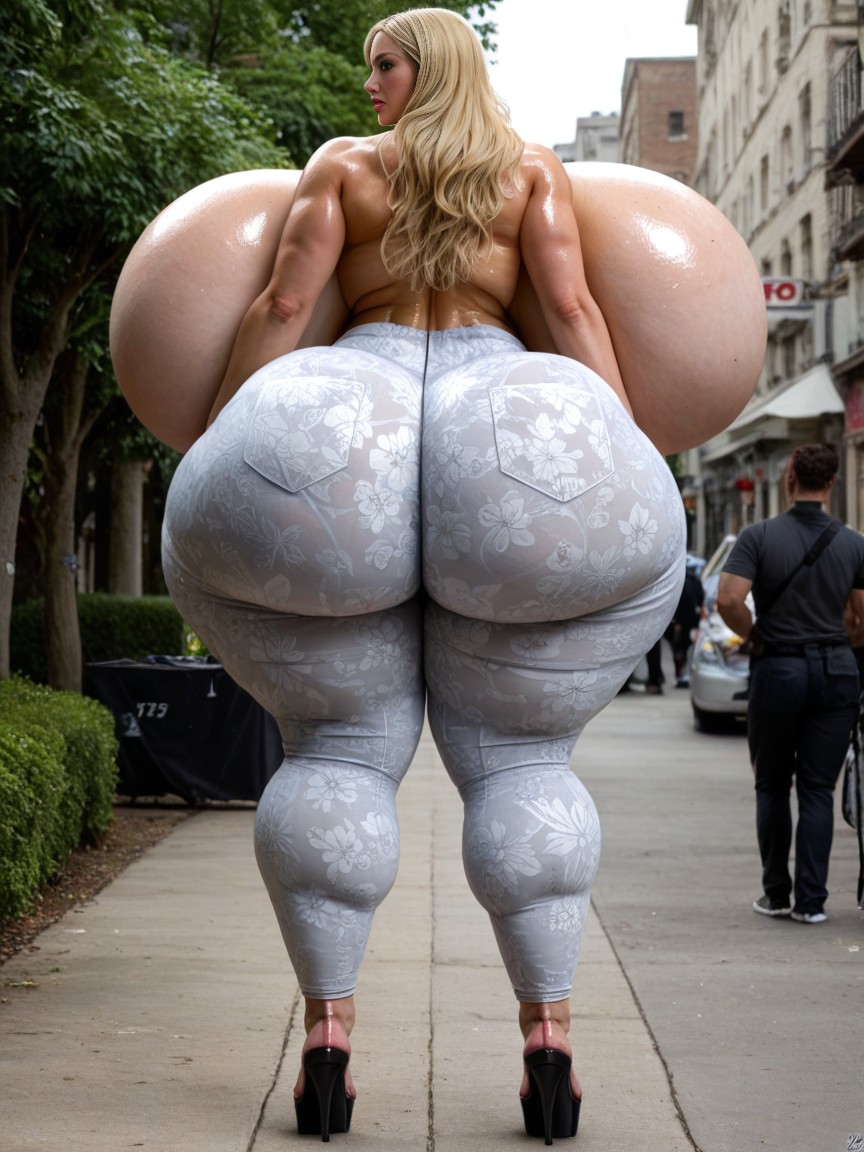 Veiny Breasts, Hyper Tits, Extremely Large Ass AI Porn