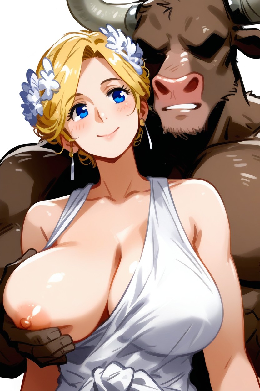 Gorgeous, Tomboy Haired Woman, Mature Woman Hentai AI Porn