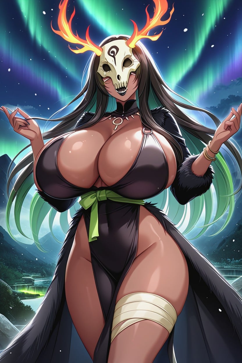Kindred From League Of Legends", Sadako, Black Forearms AI Porn