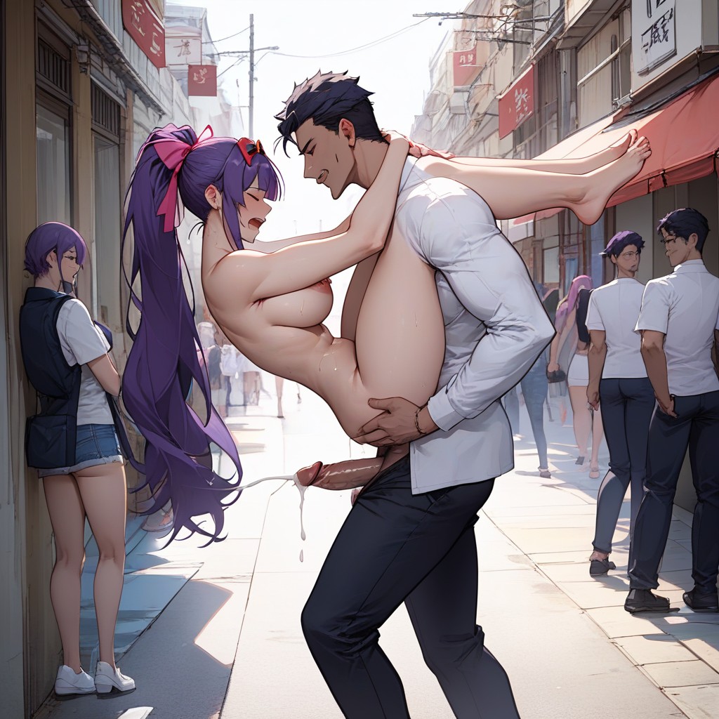 Bystanders, Wide Hips, High Detail AI Porn