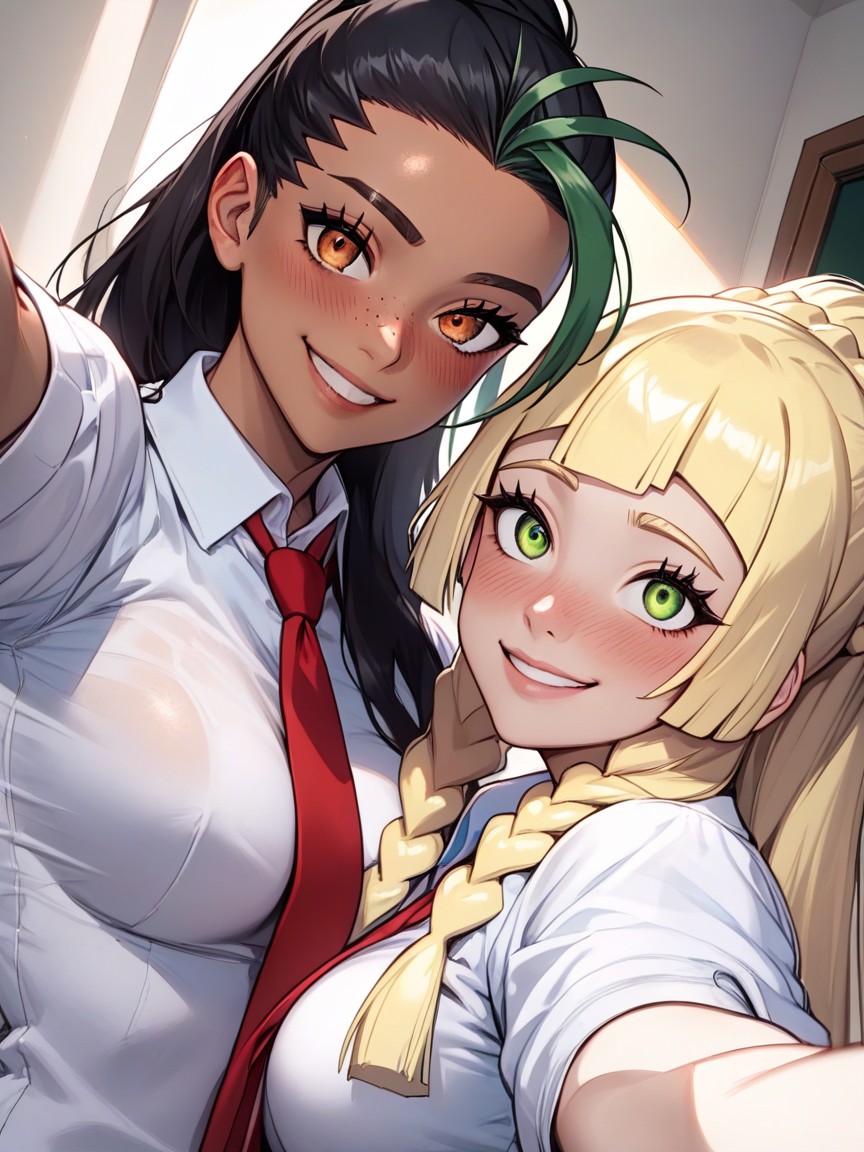 Detailed Eyes, Smile, Nemona Hentai AI Porn