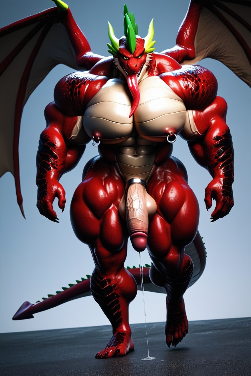 High Details Scales, Ultra Textures, Walking Furry AI Porn