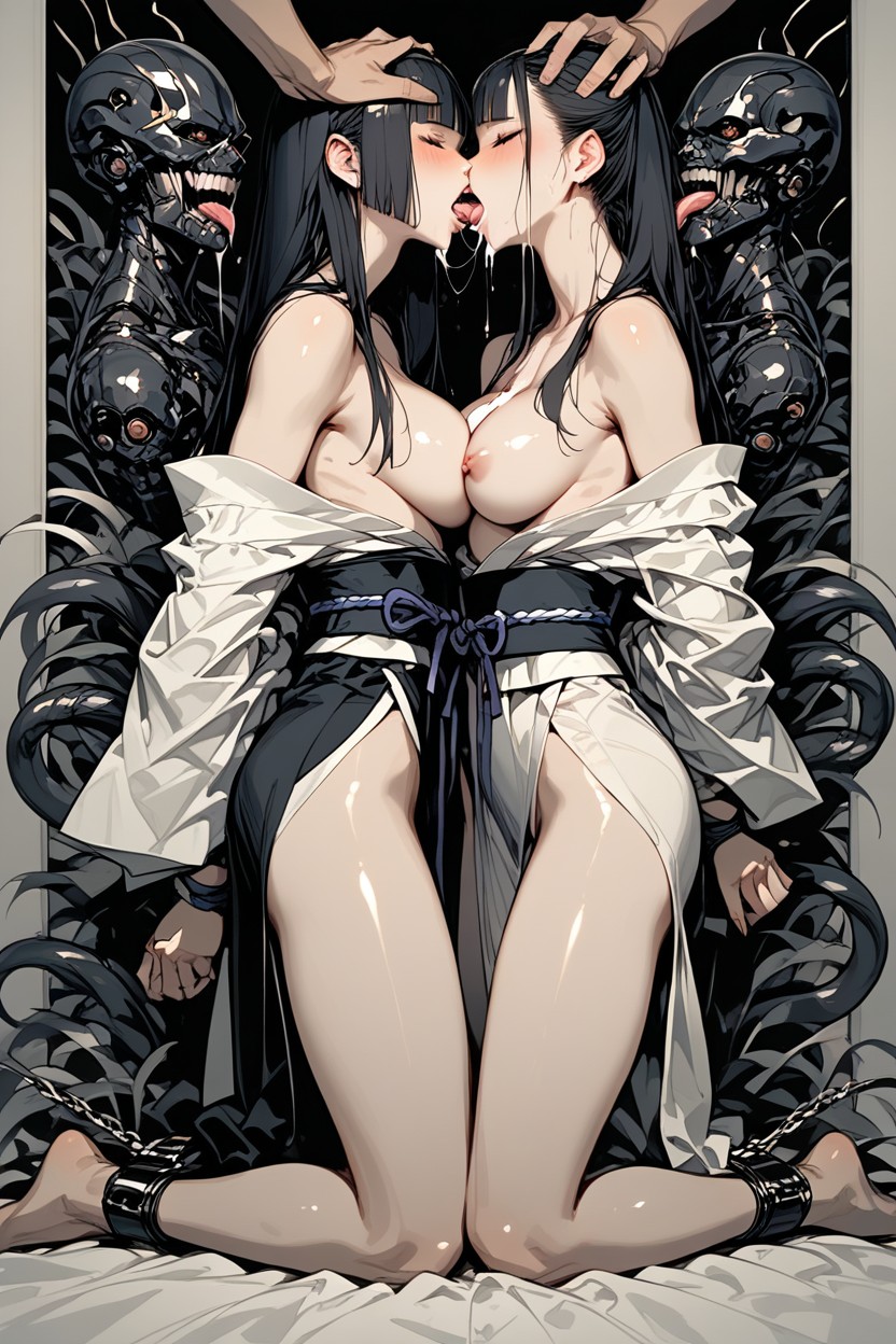 Facefuck, Open Mouth, Noble Beautiful AI Porn