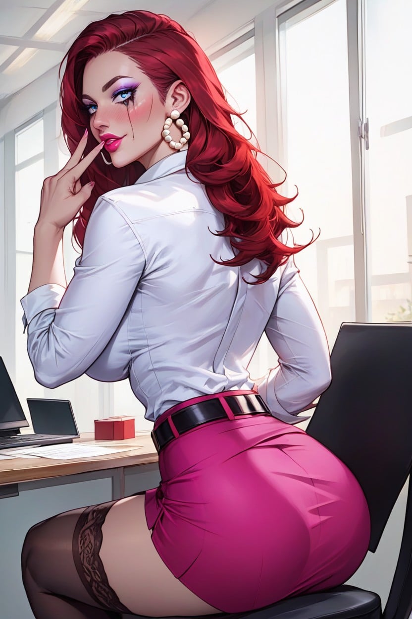 Happy, Ultra Detailed, Curled Ends Hentai AI Porn