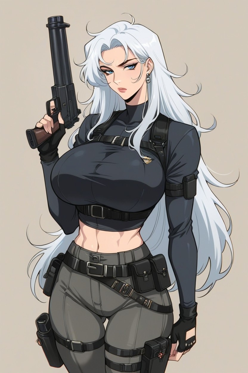 Newest, Large Breast, Military Operator Hentai AI Porn