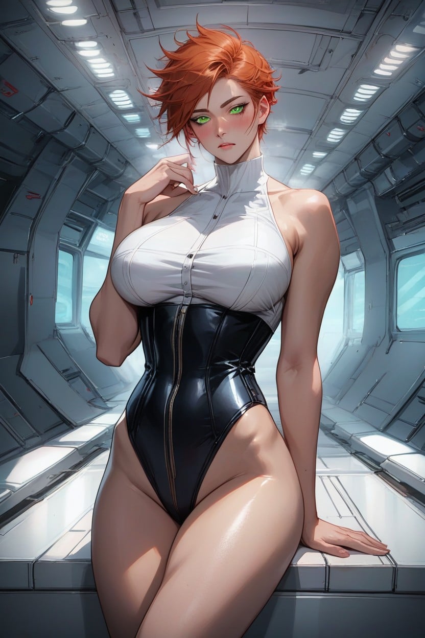 Ginger Skin, Massive Breast, Excited Hentai AI Porn