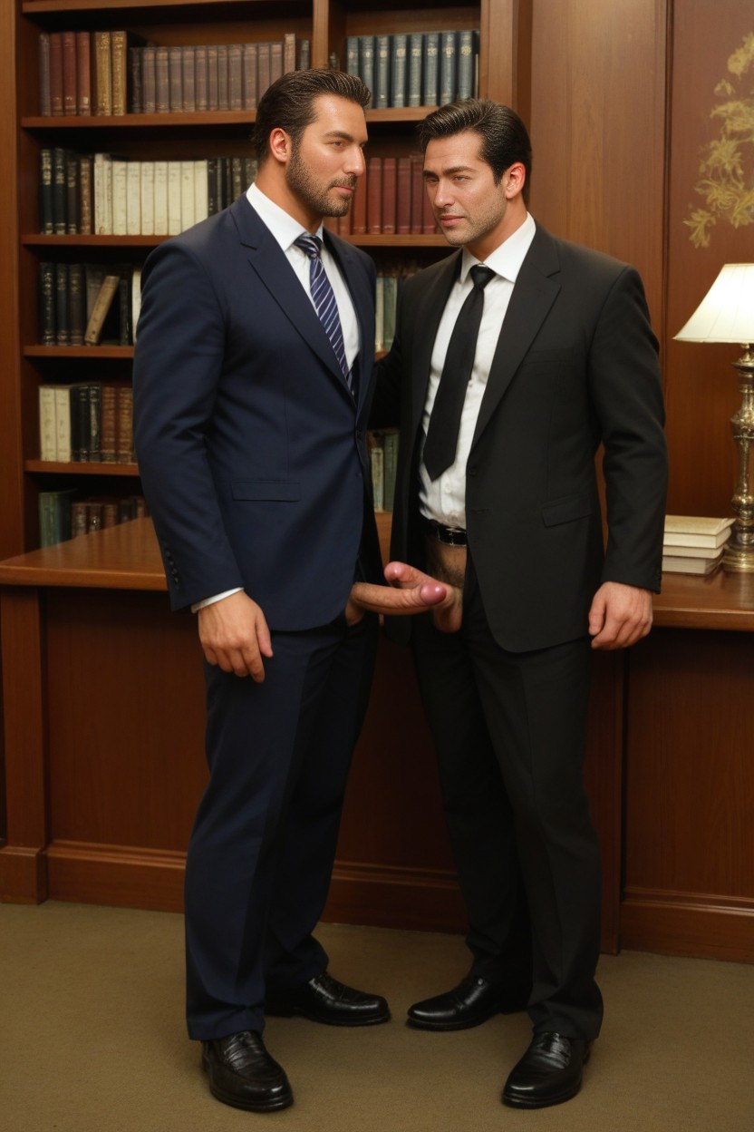 With A Well-proportioned Athletic Body, Tanned, Muscular AI Gay Porn
