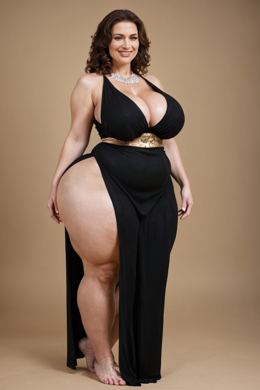 Byzantine Empress, Bitch Face, Soft Tits MILF AI Porn