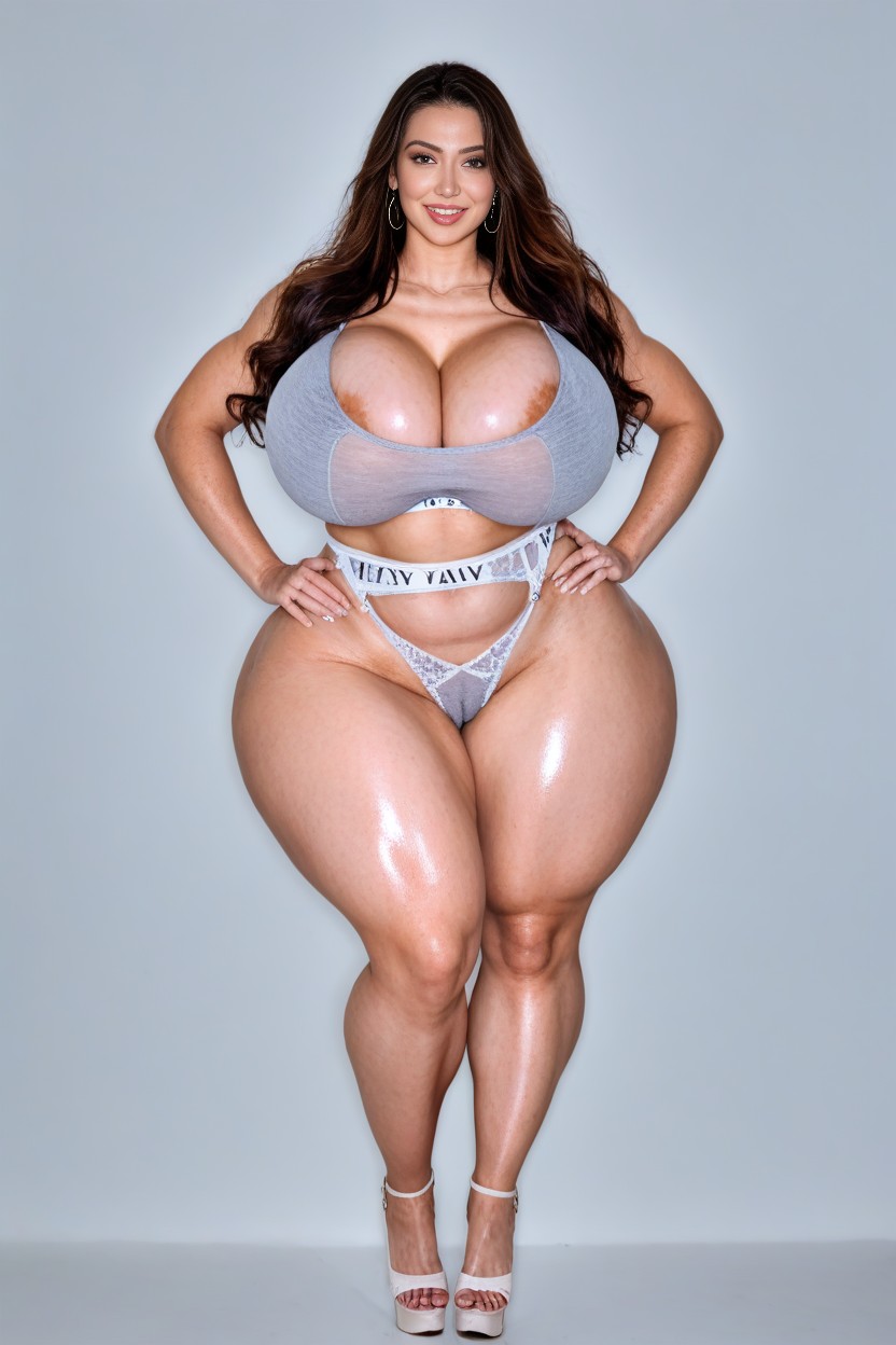 Swollen Lips, Pear Shaped, Straight AI Porn