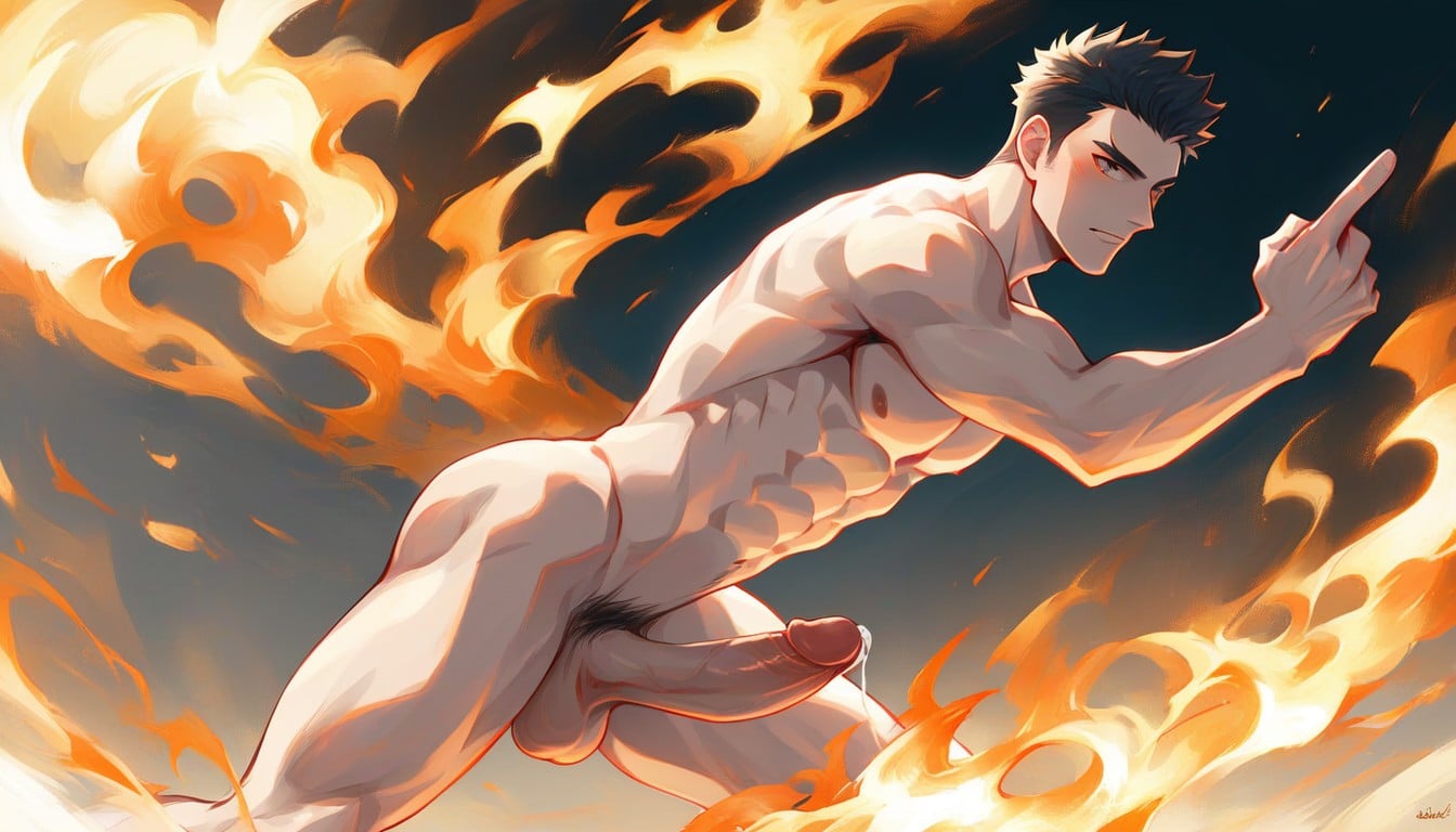 18+, Naked, Cinematic Lighting Effect 게이 AI 포르노