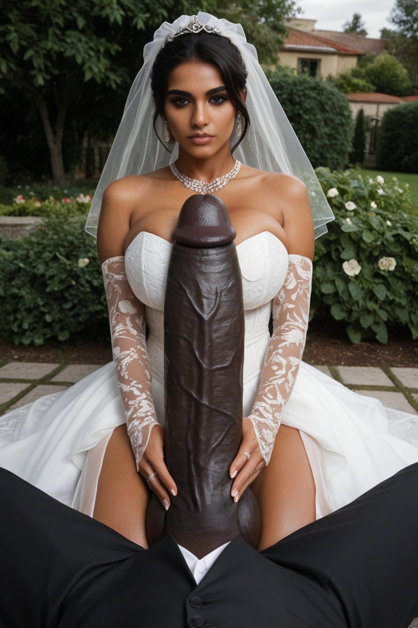 Massive Black Cock, No Pants, Wedding Ring On Black Cock Indian AI Porn