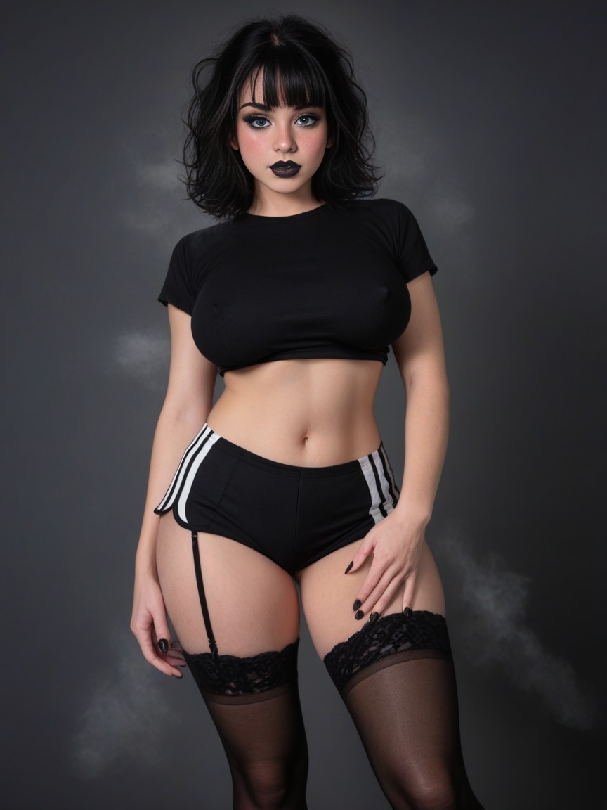 Thick Lips, Hourglass, High Detail AI Porn