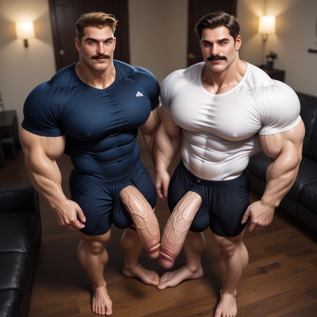 Tall, Heavy Pecs, Big Hyper Alpha Long Cock AI Gay Porn