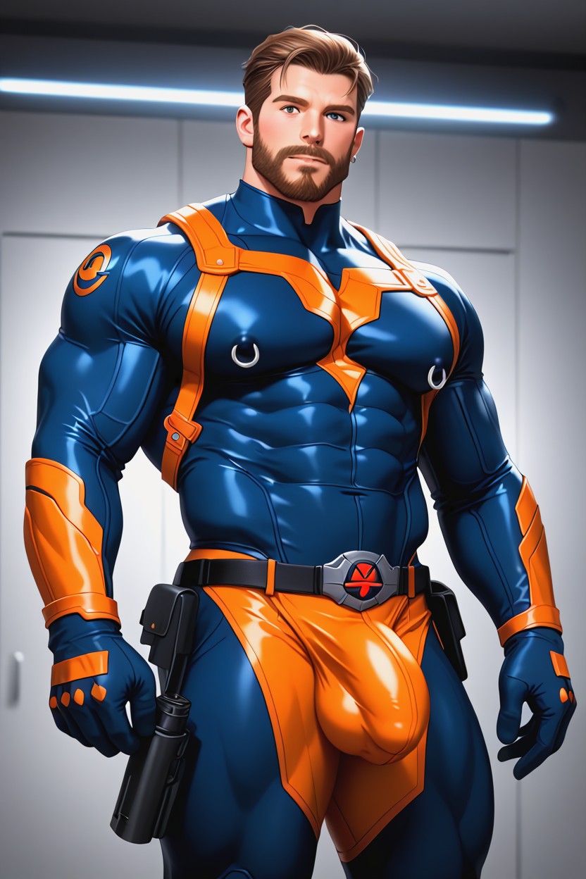 Ultra High Resolution, Holster On Thigh, Biceps AI Gay Porn
