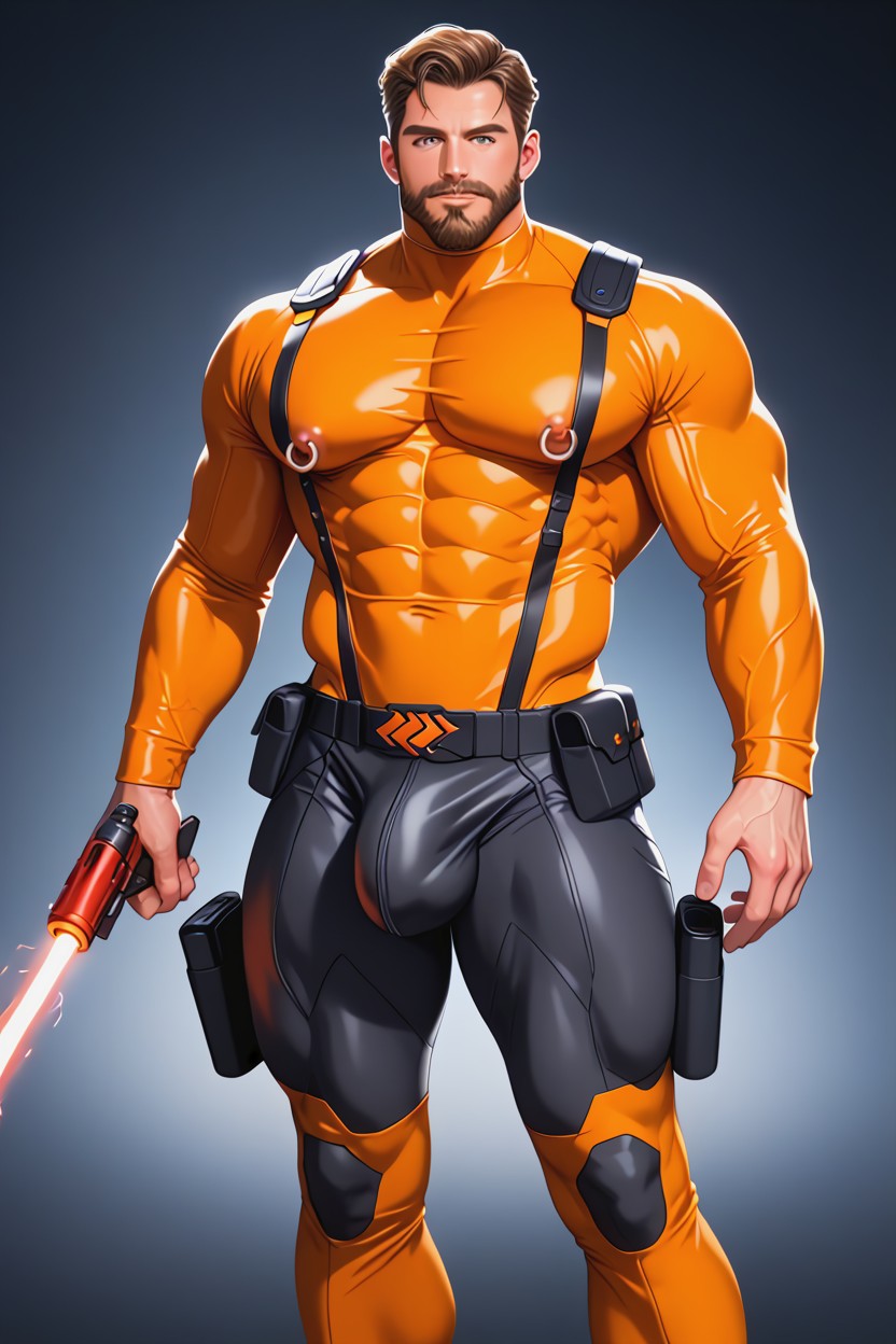 Ultra High Res, Holster On Thigh, 18+ AI Gay Porn