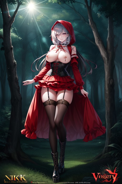 Platform Heel, Body Harness, Wasp Waist Hentai AI Porn
