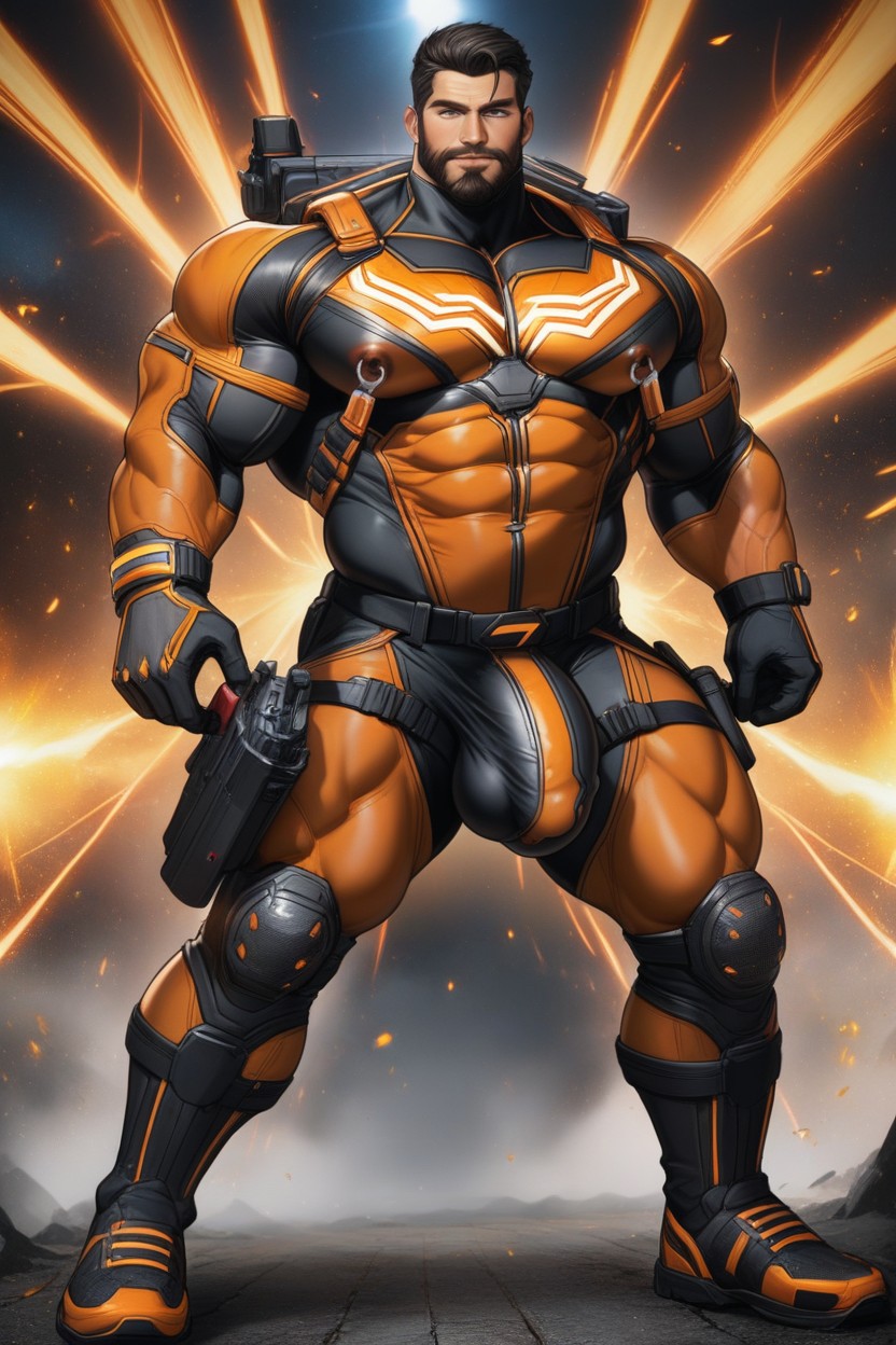 Massive Pecs, Ultra High Resolution, Horny AI Gay Porn